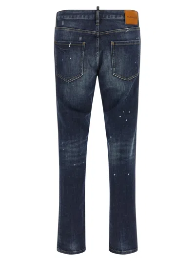 Dsquared2 Teddy Jeans In Dark Blue