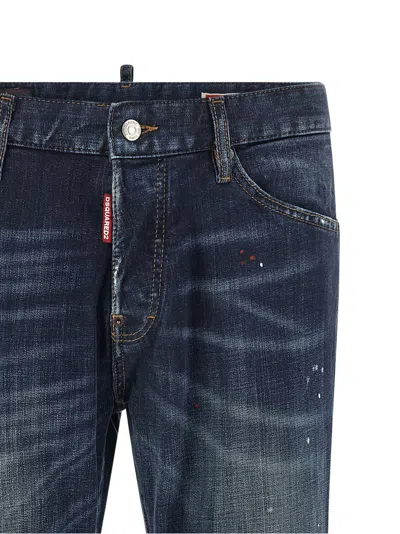 Dsquared2 Teddy Jeans In Dark Blue