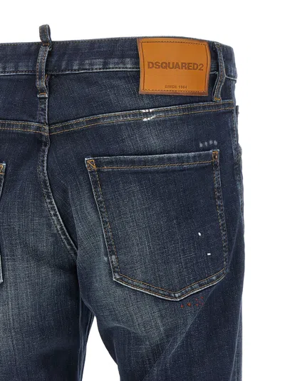 Dsquared2 Teddy Jeans In Dark Blue