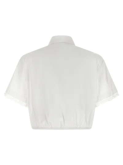 Ermanno Scervino Lace Insert Shirt In White