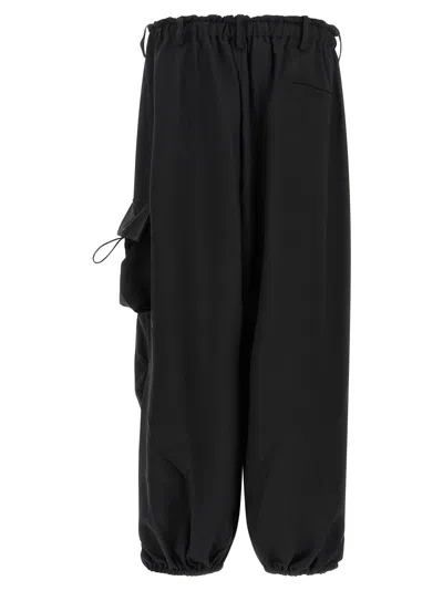 Y-3 Oversized Technical Cargo Pants In Black