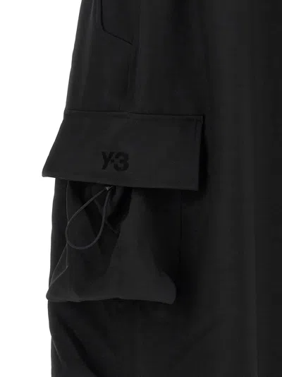 Y-3 Oversized Technical Cargo Pants In Black