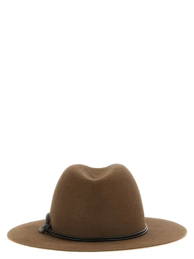 Brunello Cucinelli Fedora In Camel