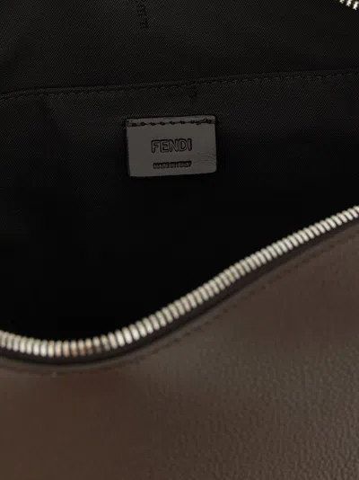 Fendi Medium Lui Leather Shoulder Bag In Black