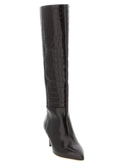 Paris Texas Stiletto Boot In Black