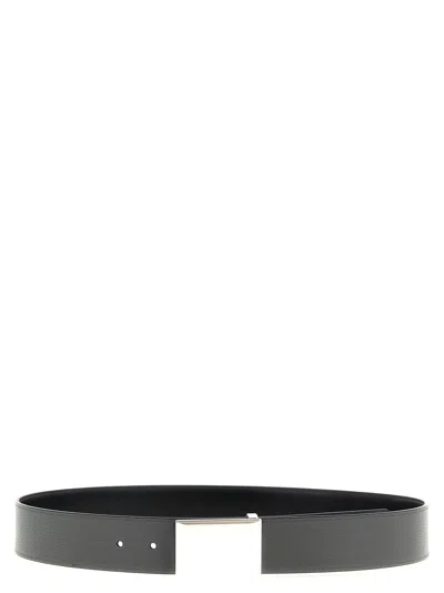 Givenchy Reversible Calf Leather Belt In Black