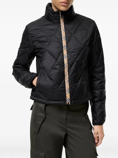 Burberry Down Jacket In Black