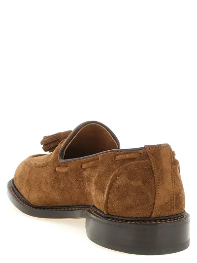 Tricker's Suede Tassel Loafer Loafer In Brown