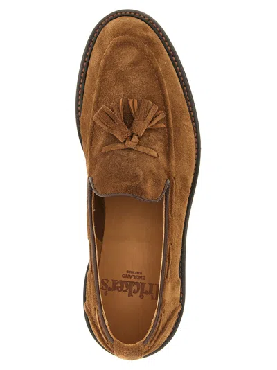 Tricker's Suede Tassel Loafer Loafer In Brown