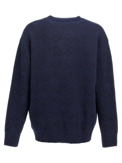 Givenchy Logo-embroidered Sweater In Navy