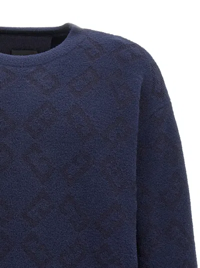Givenchy Logo-embroidered Sweater In Navy