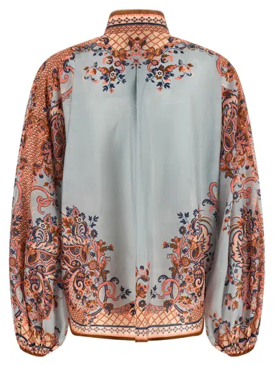 Zimmermann Aster Blouse In Blue