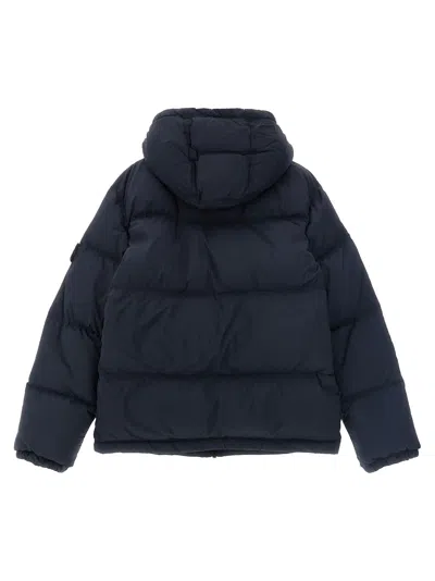 Stone Island Junior Quilted Down Jacket In Navy