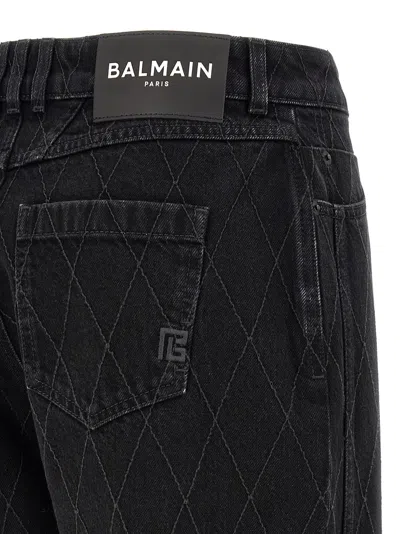 Balmain Paris Jeans In Black