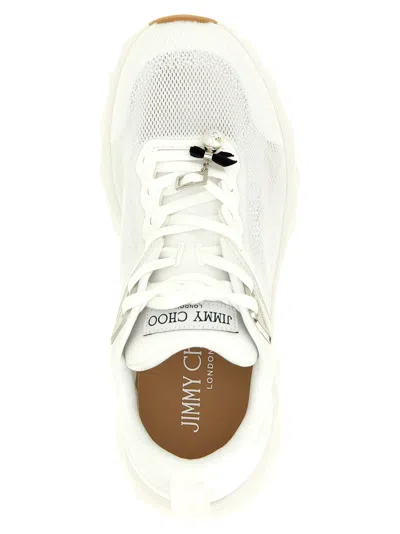 Jimmy Choo Solid Color Sneakers In White