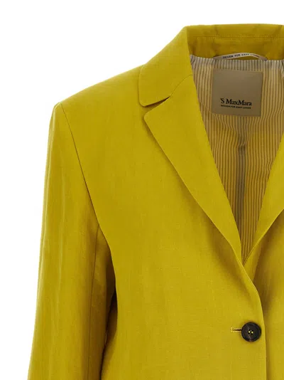 Max Mara 's Blazer In Yellow