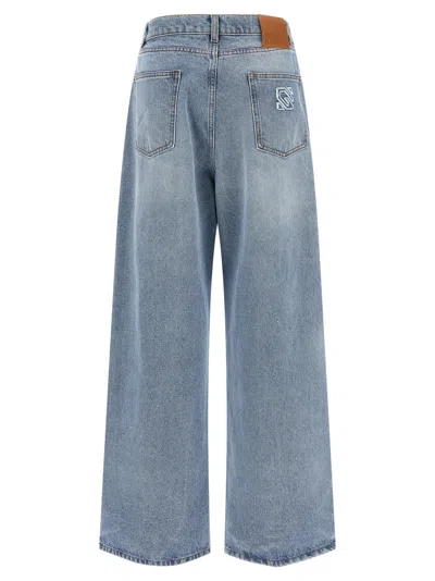 Giuseppe Di Morabito Crystal-embellished Jeans In Light Blue