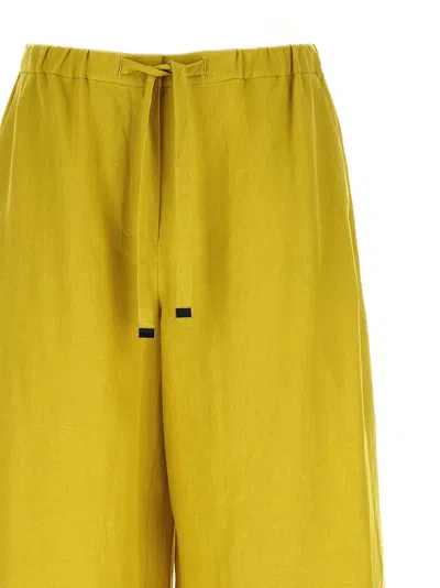 Max Mara 's Trousers In Yellow