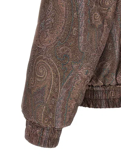 Etro Arnica Bomber Jacket In Brown