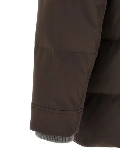 Brunello Cucinelli Quilted Down Parka In Black