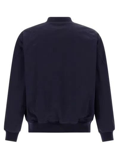 Givenchy Logo-embroidered Bomber Jacket In Navy