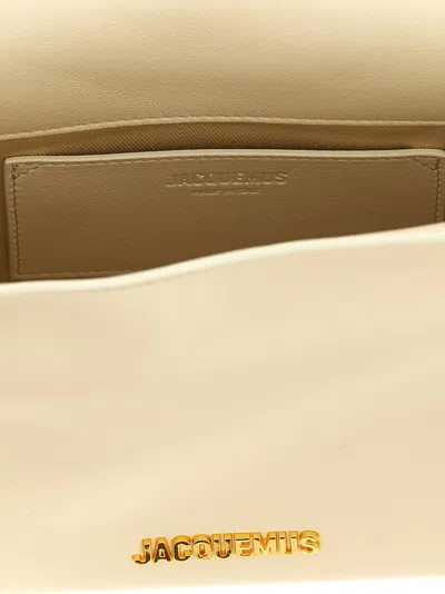 Jacquemus Rolled Top Rectangular Shoulder Bag In Neutral