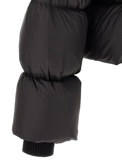 Rick Owens Down Jacket In Black