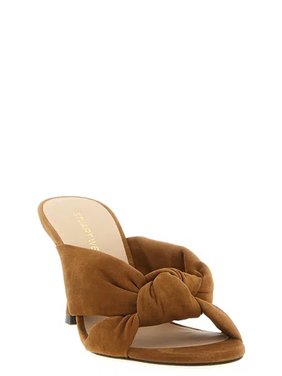 Stuart Weitzman Soplaya Slide In Brown