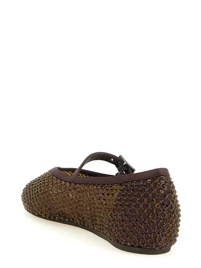 Le Silla Gilda Ballet Flat In Brown