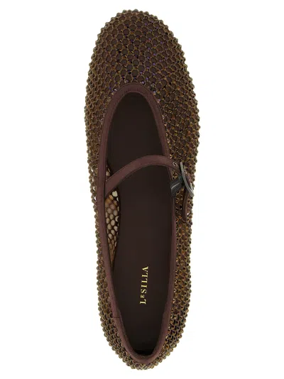 Le Silla Gilda Ballet Flat In Brown