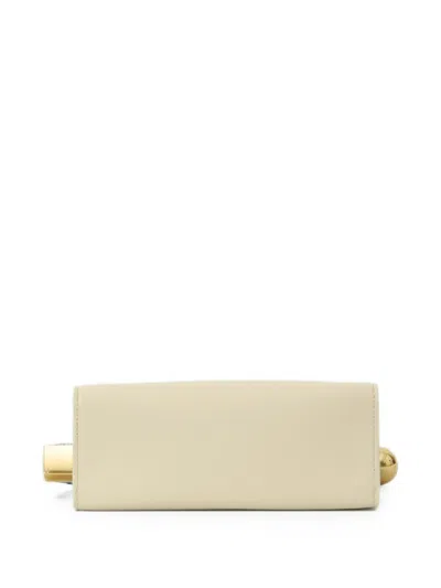 Jacquemus Rolled Top Rectangular Shoulder Bag In Neutral