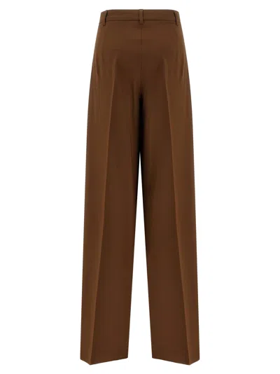 Max Mara Studio Trousers In Brown