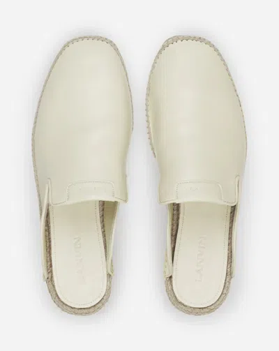 Lanvin Espadrille Mule In White