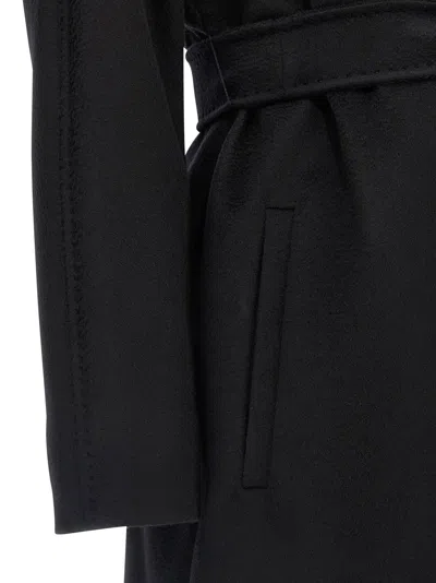 Max Mara Studio Dravenna Coat In Black