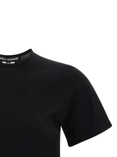 Junya Watanabe Sculptural Hem With Wire Structure T-shirt In Black