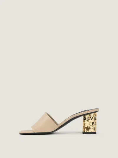 Givenchy Gold-leaf Heel Mule In Neutral