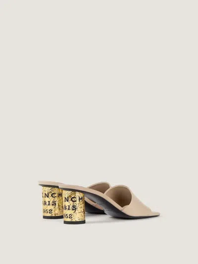 Givenchy Gold-leaf Heel Mule In Neutral
