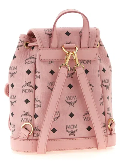 Mcm Aren Backpack In Pink