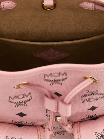 Mcm Aren Backpack In Pink