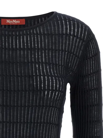 Max Mara Studio Sweater In Black