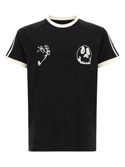 Y-3 Graphic Cotton Short-sleeve T-shirt In Black