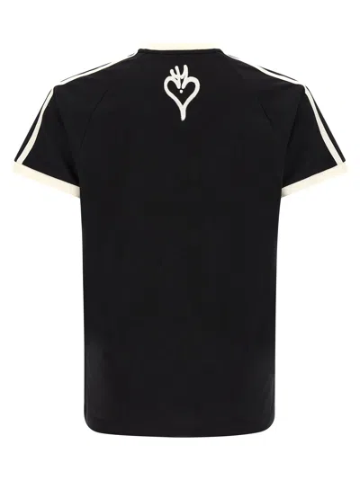 Y-3 Graphic Cotton Short-sleeve T-shirt In Black