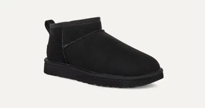 Ugg Suede Mini Boots Slippers In Black