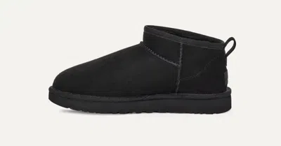 Ugg Suede Mini Boots Slippers In Black
