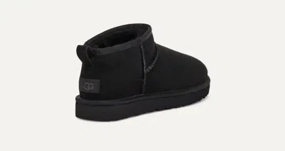 Ugg Suede Mini Boots Slippers In Black