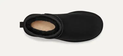 Ugg Suede Mini Boots Slippers In Black