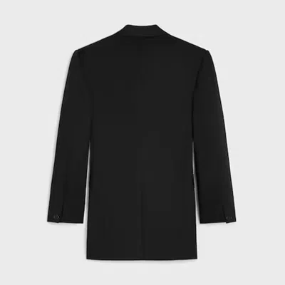 Celine Single-breasted Wool Blazer In Black
