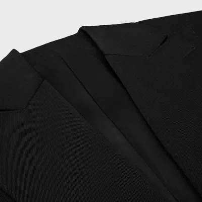 Celine Single-breasted Wool Blazer In Black