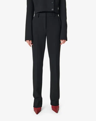 Iro Tailored Wool Trousers In Black