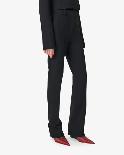 Iro Tailored Wool Trousers In Black